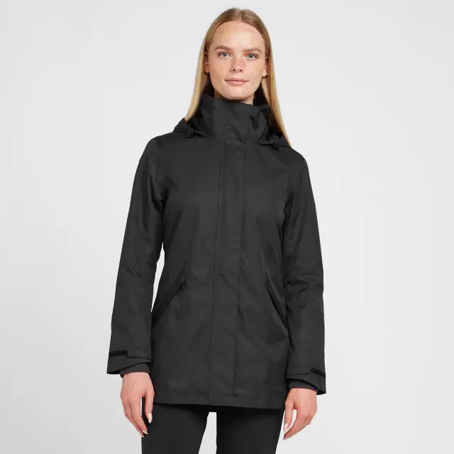 Peter Storm Women's Mistral Long Jacket, Black