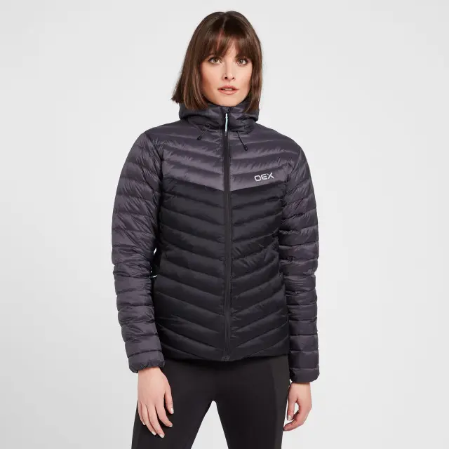 OEX Women's Kintra Down Jacket, Dark Grey