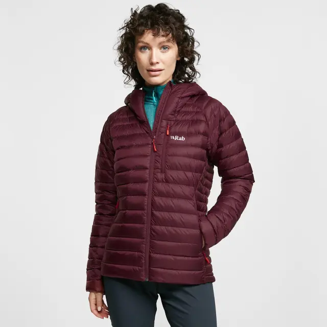 Rab Women's Microlight Alpine Down Jacket, Red