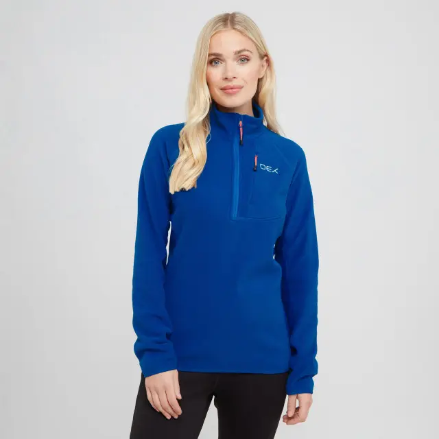 OEX Women's Ardmore Half Zip Fleece, Blue