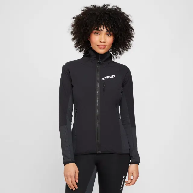 adidas Terrex Women's Techrock Hooded Wind Fleece Jacket