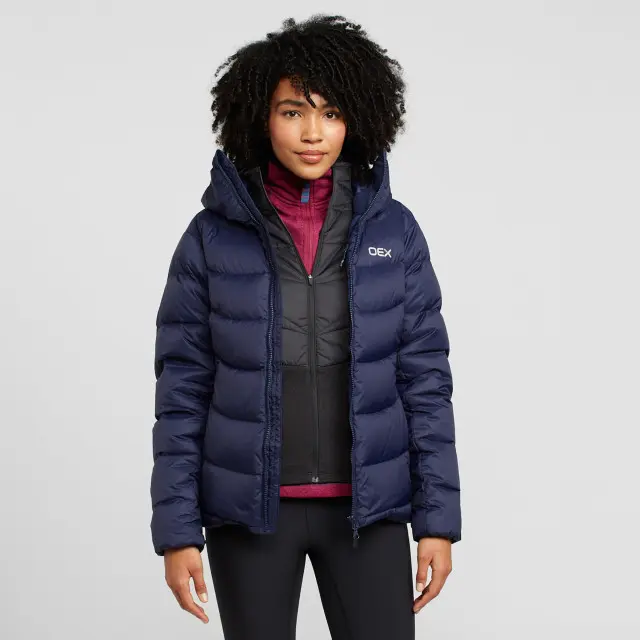 OEX Women's Resilience Down Jacket, Navy