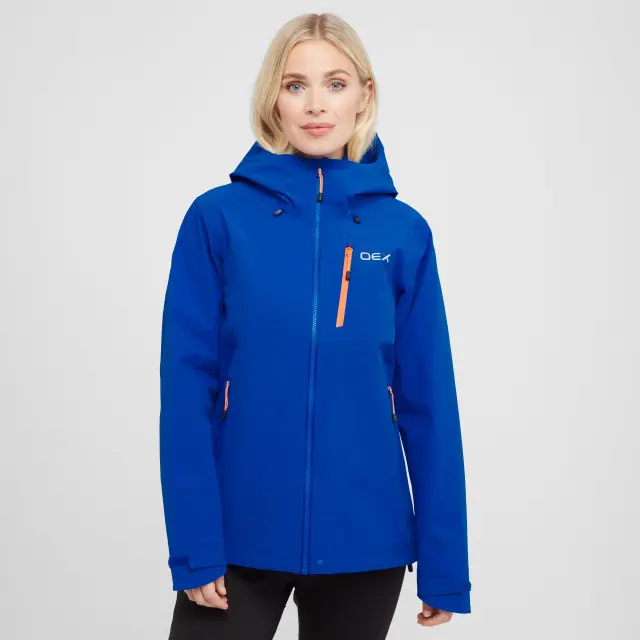 OEX Women's Fortitude II Waterproof Jacket, Blue