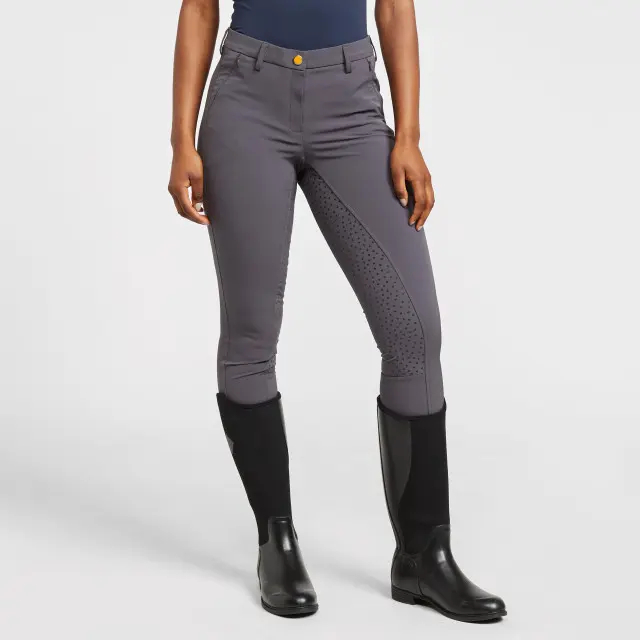 Aubrion Women's Chapman Full Seat Breeches Grey, Grey