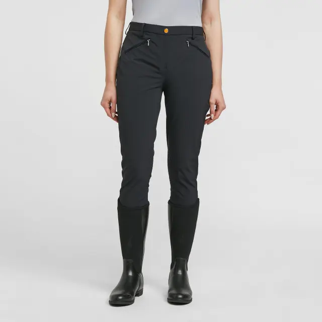 Aubrion Ladies Thompson Knee Patch Breeches Black