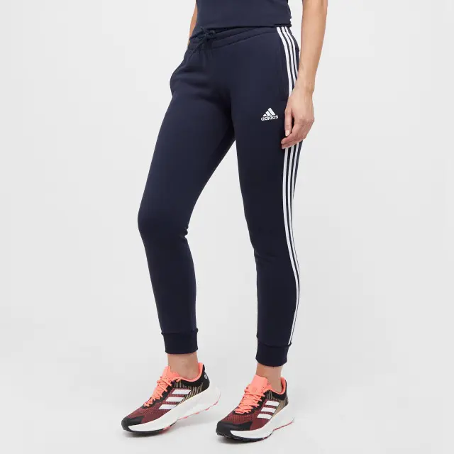 adidas Women's 3 Stripe Fleece Jogging Bottoms