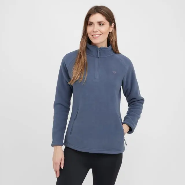 Aubrion Women's Restore Half Zip Fleece, Blue