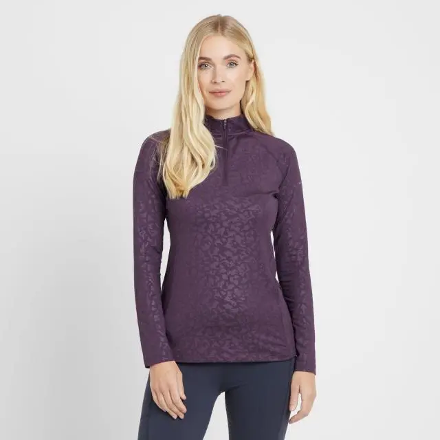 Aubrion Women's Revive Long Sleeve Baselayer, Purple