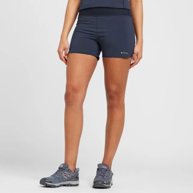 Montane Women's Slipstream Twin Skin Trail Running Shorts, Navy