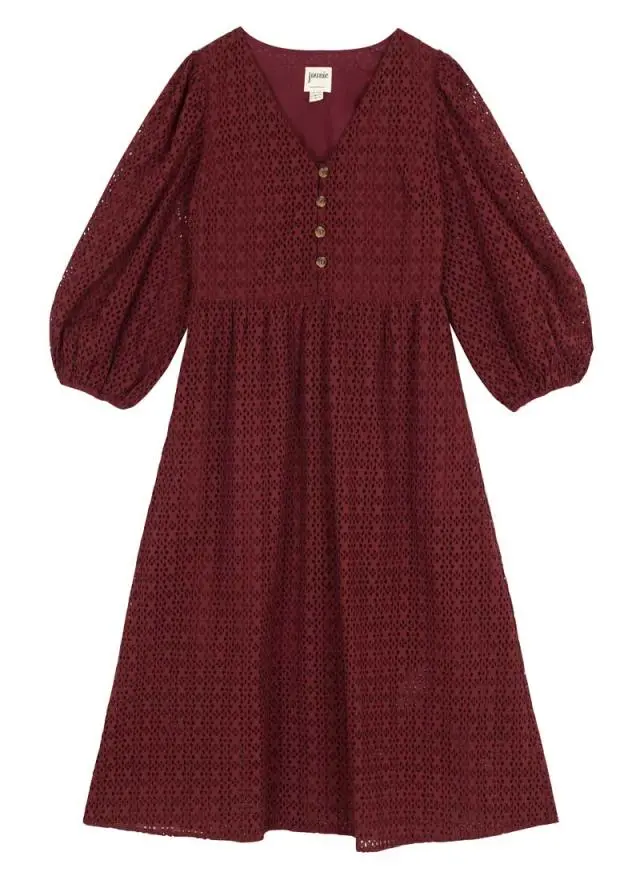 Joanie Clothing Sian Puff Sleeve Midi Dress 