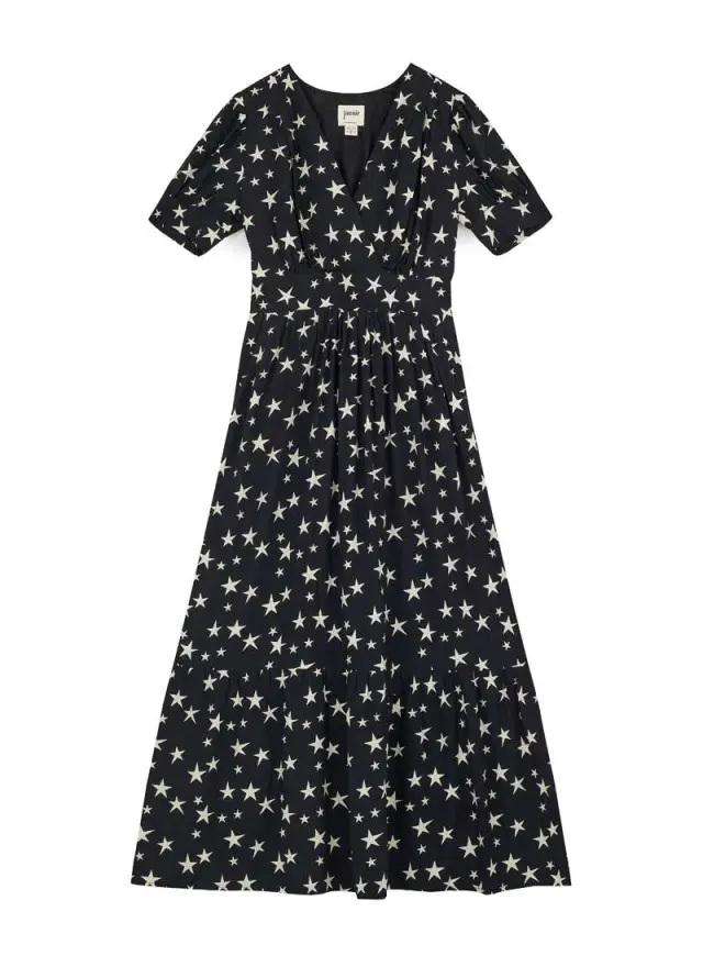 Joanie Clothing Albertine Star Print Midaxi Dress 