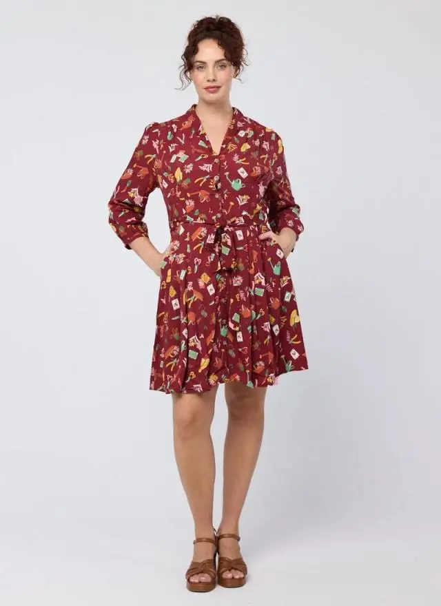 Joanie Clothing Barbara Garden Print Button