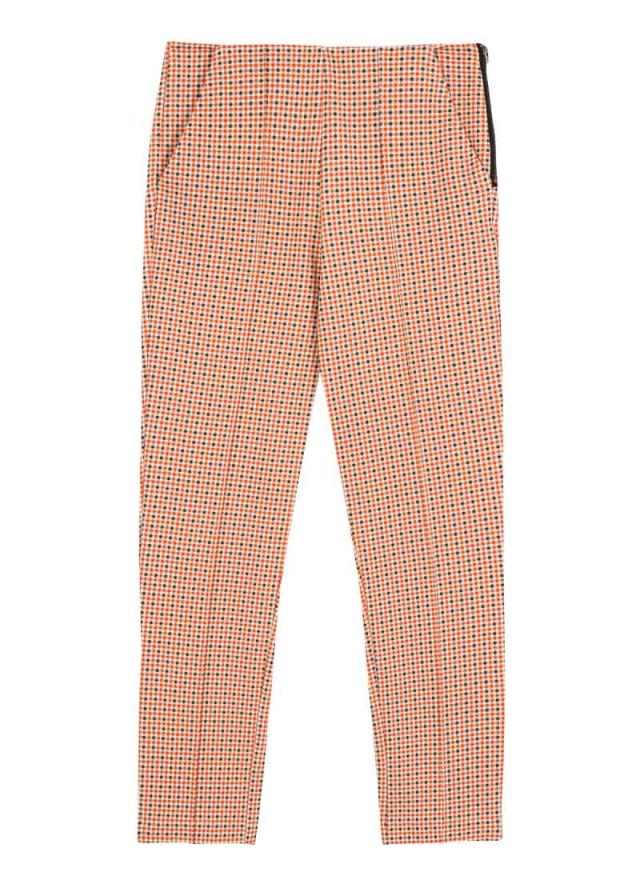 Joanie Clothing Marilyn Micro Check Print Tapered Trousers 