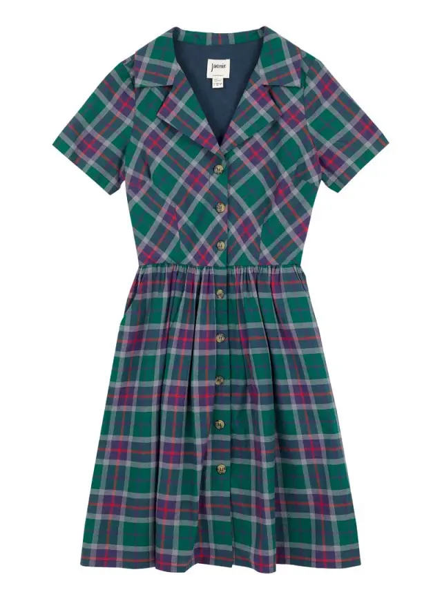 Joanie Clothing Pepita Check Print Shirt Dress 