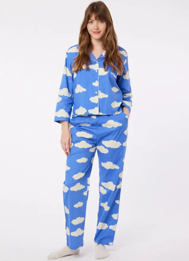 Joanie Clothing Ernie Cloud Print Pyjamas 