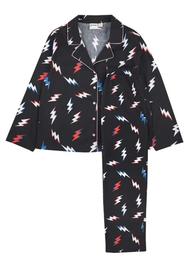 Joanie Clothing Ernie Lightning Print Pyjamas 