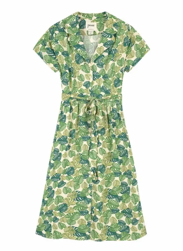 Joanie Clothing Carly Monstera Print Dress 