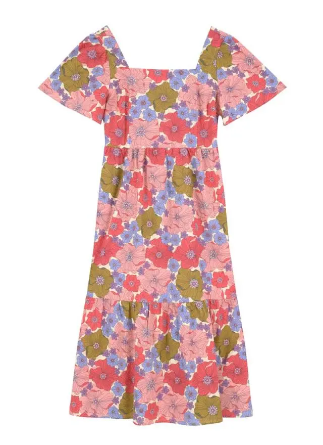 Joanie Clothing Georgia Wildflower Print Square Neck Dress 