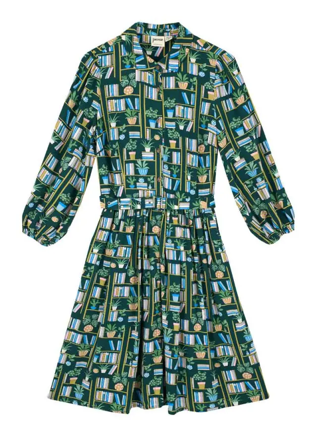 Joanie Clothing Andi Plant Print Dress 