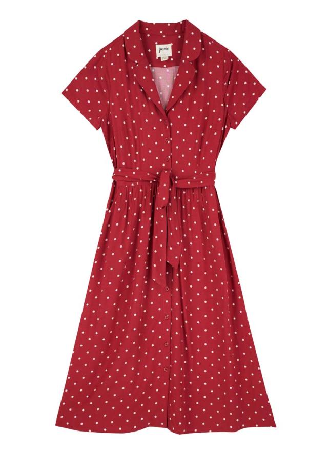 Joanie Clothing Carly Polka Dot Print Dress 