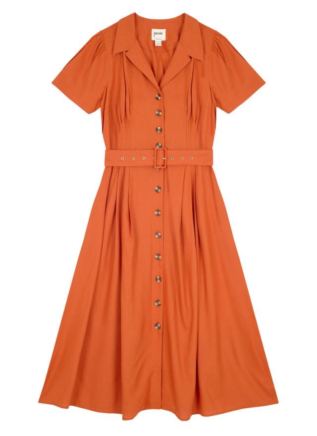 Joanie Clothing Phillipa Belted Midi Tea Dress 