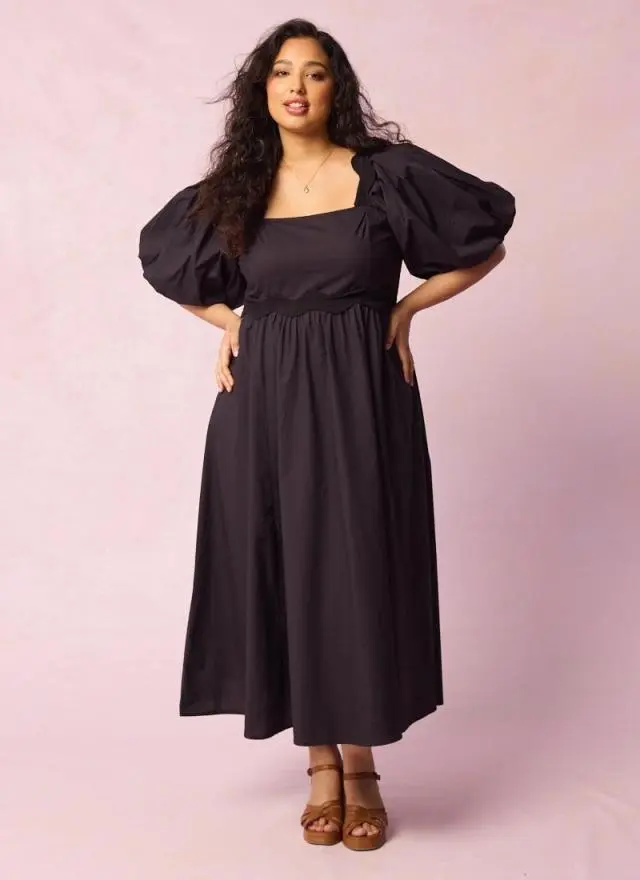 Joanie Clothing Stella Puff Sleeve Midaxi Dress 