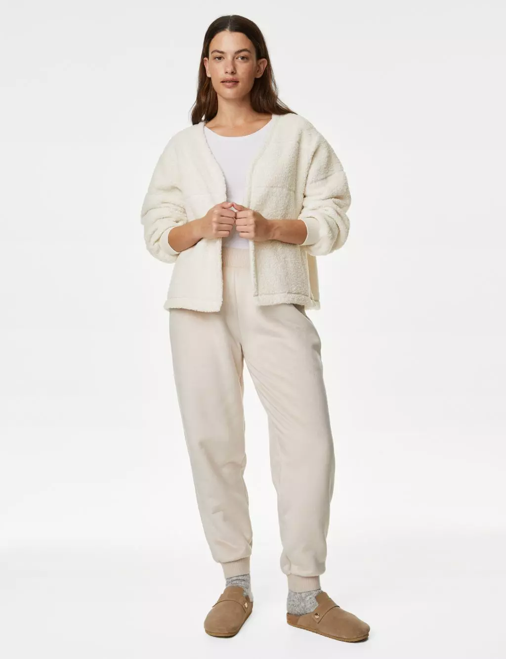 Fleece hotsell lounge cardigan