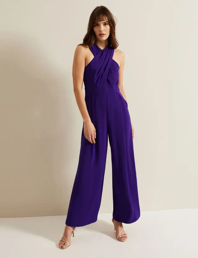 Phase Eight Women's Sleeveless Wide Leg Jumpsuit 