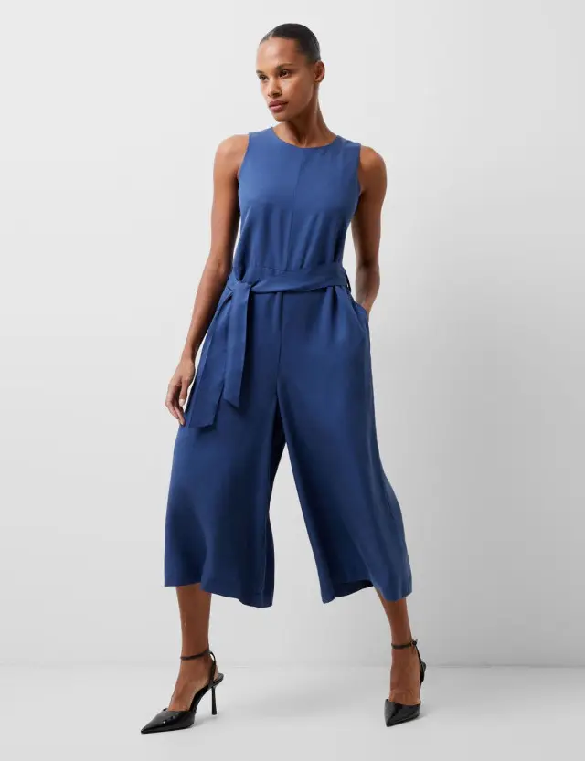 French Connection Women's Lyocell™ Cropped Wide Leg Jumpsuit 