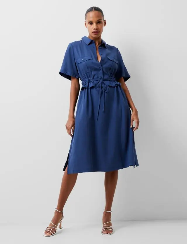 French Connection Women's Pure Lyocell™ Midaxi Shirt Dress 