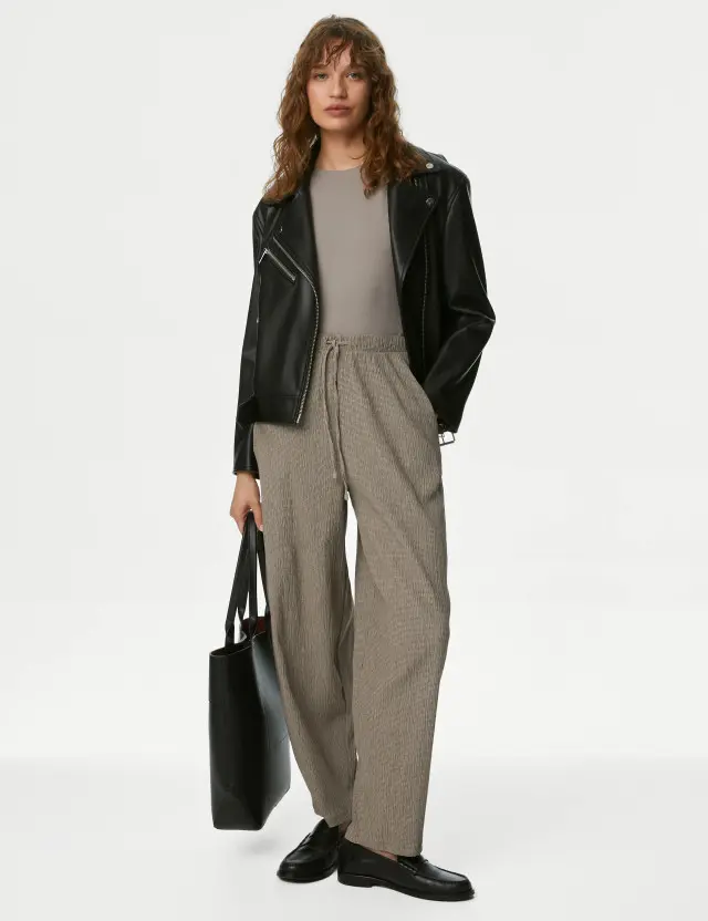 M&S Women's Carrot Leg Ankle Grazer Trousers 