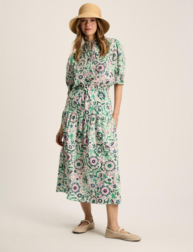 Joules Women's Pure Cotton Floral Midi A