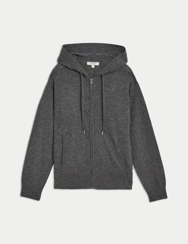 Autograph Women's Pure Cashmere Zip Up Hoodie 