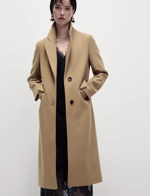 M&S Women's Single Breasted Longline Tailored Coat 