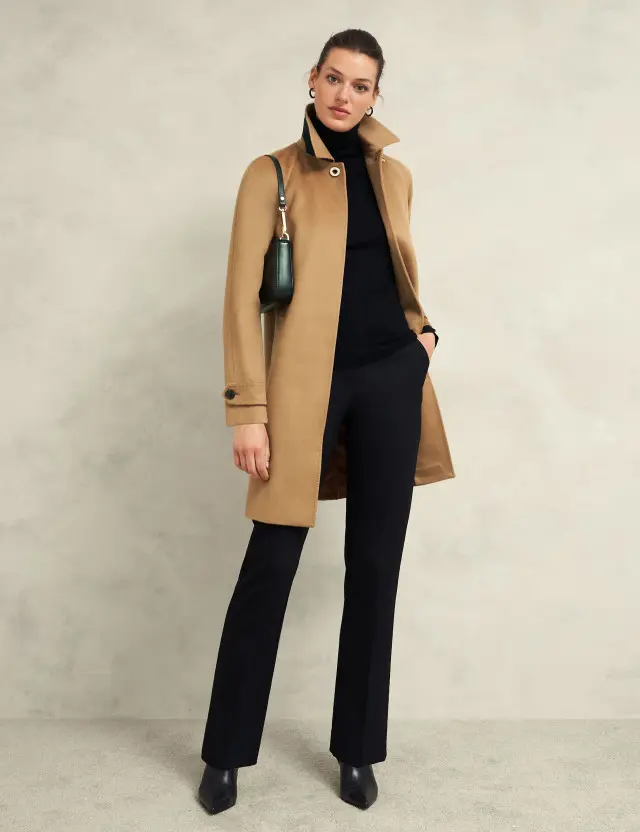 Hobbs Women's Pure Wool Longline Tailored Coat