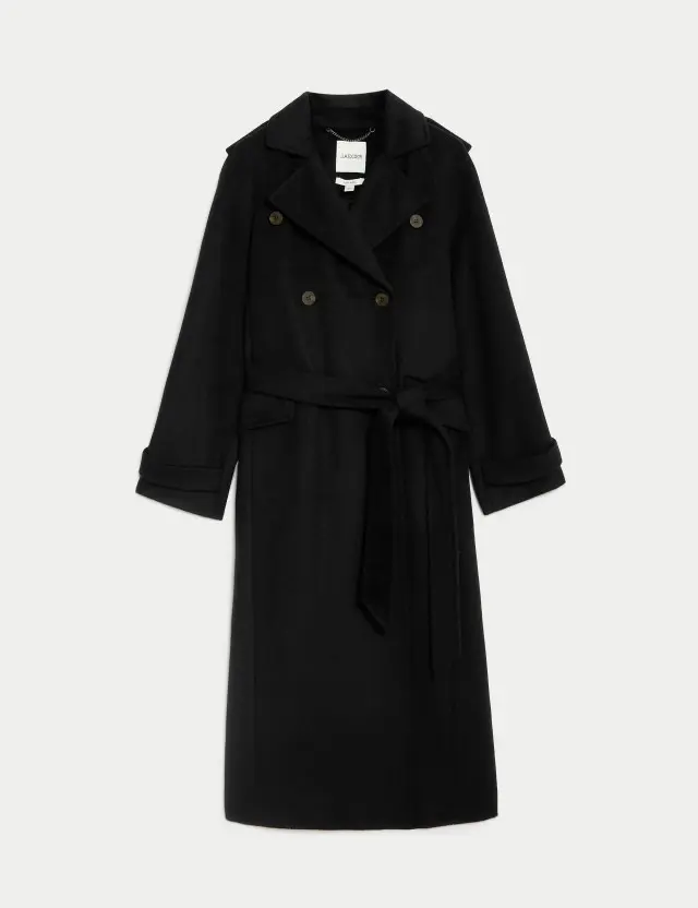 Jaeger Women's Pure Wool Wrap Coat 