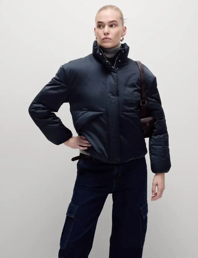 M&S Women's Satin Thermowarmth™ Puffer Jacket 