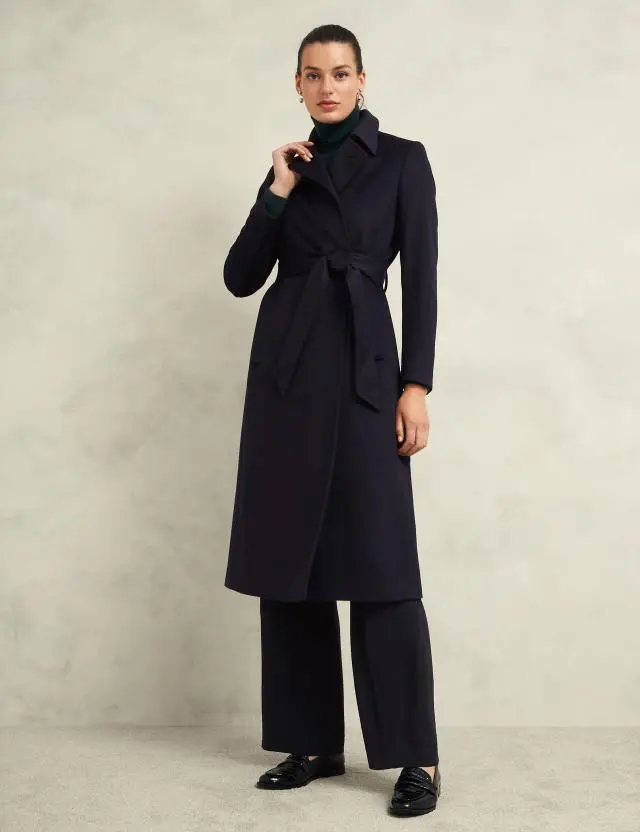 Hobbs Women's Pure Wool Longline Tailored Coat 