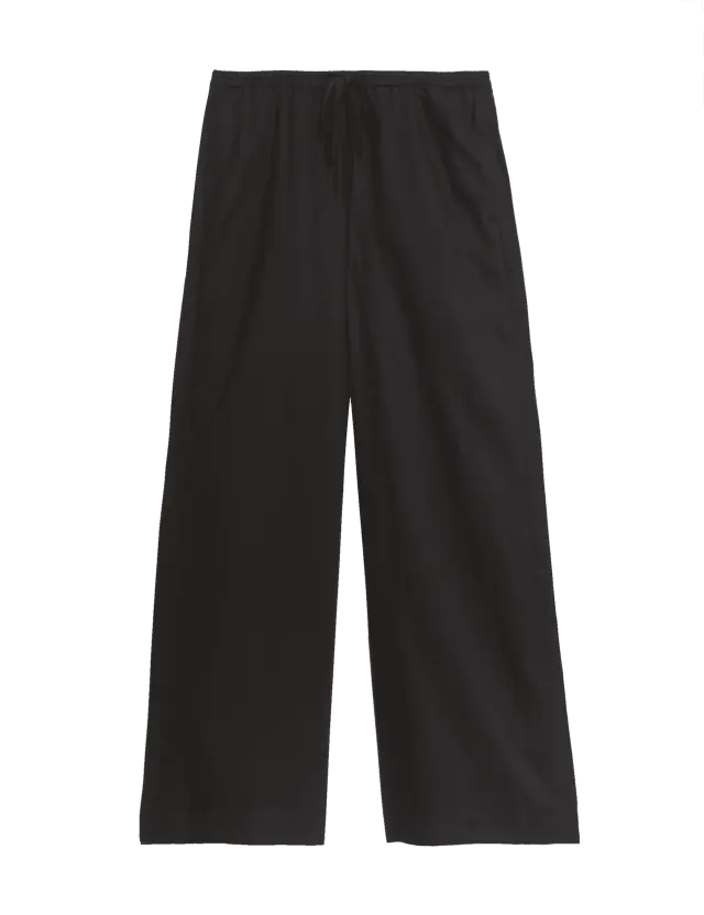 Autograph Women's Lyocell Rich Wide Leg Trousers with Wool 