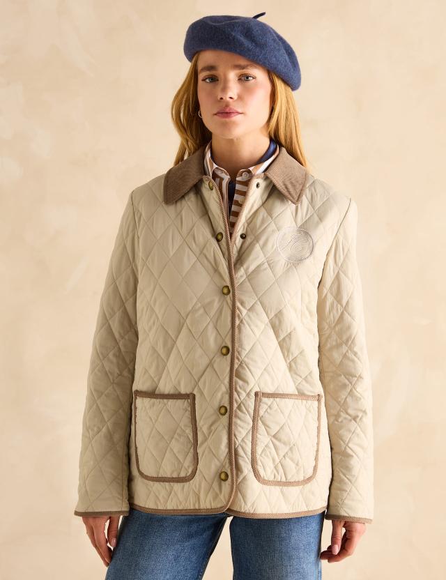 Joules Women's Showerproof Quilted Coat 