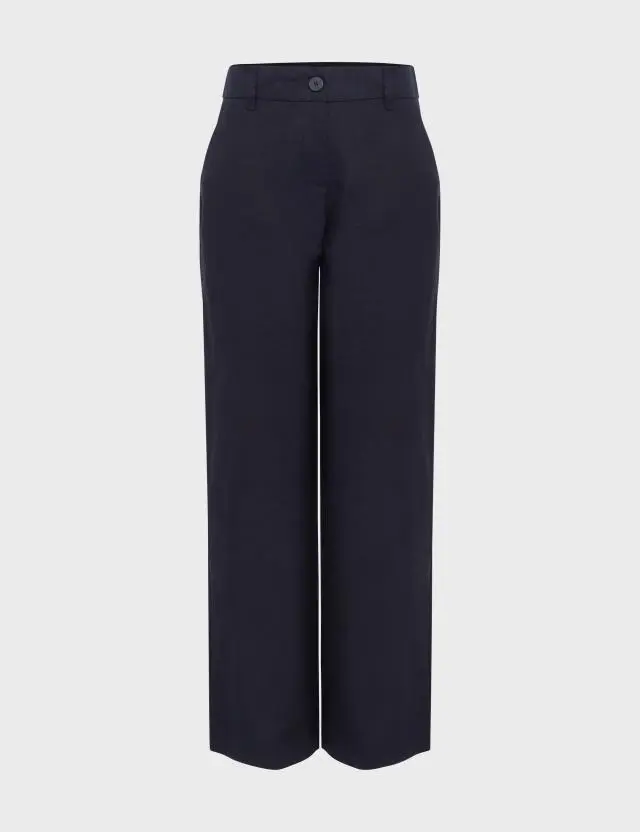 Hobbs Women's Pure Linen Wide Leg Trousers 