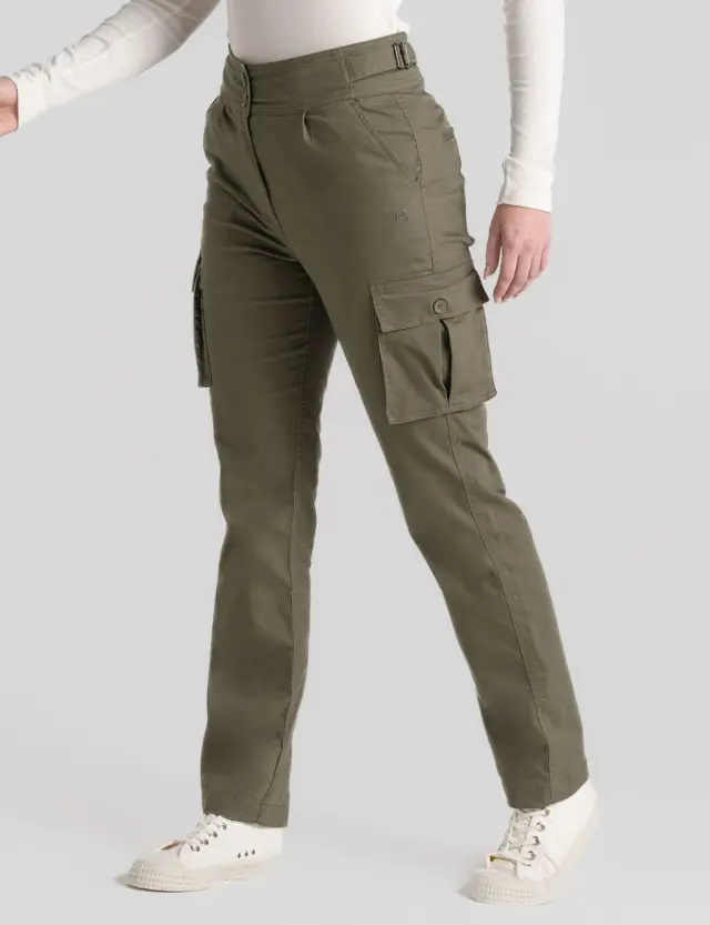 Craghoppers Women's Cotton Rich Cargo Trousers 