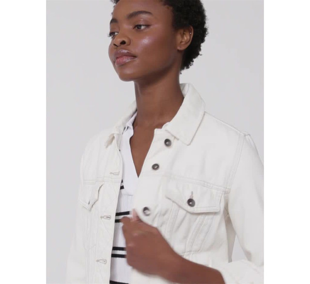 White denim jacket clearance marks and spencer