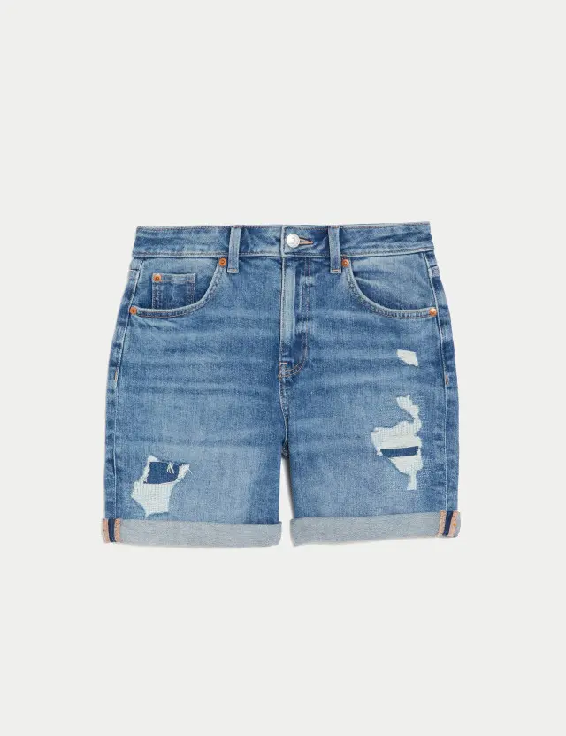 M&S Women's Denim Boyfriend Shorts 