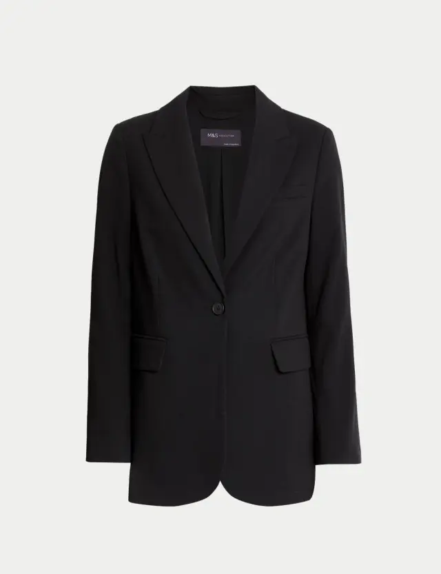 M&S Women's Relaxed Single Breasted Blazer 