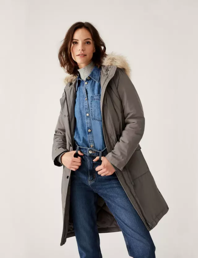 Marks and spencer parka coat hotsell