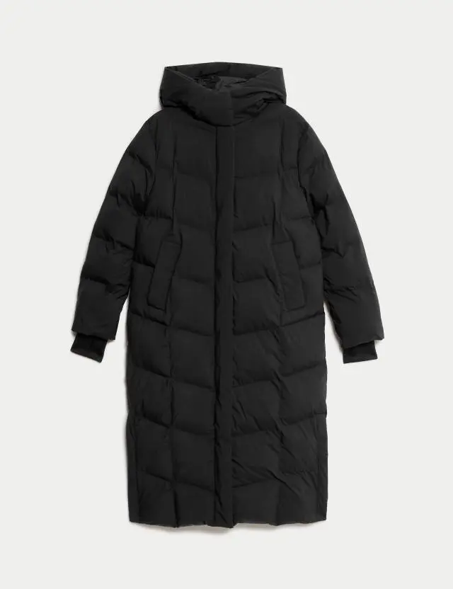 M&S Women's Thermowarmth™ Hooded Longline Duvet Coat 