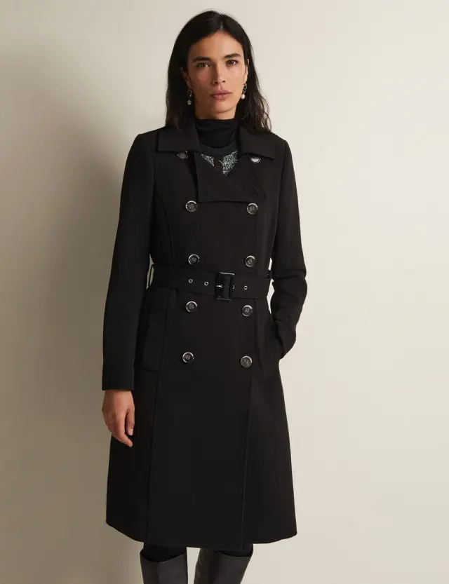 Phase Eight Women's Belted Double Breasted Trench Coat 