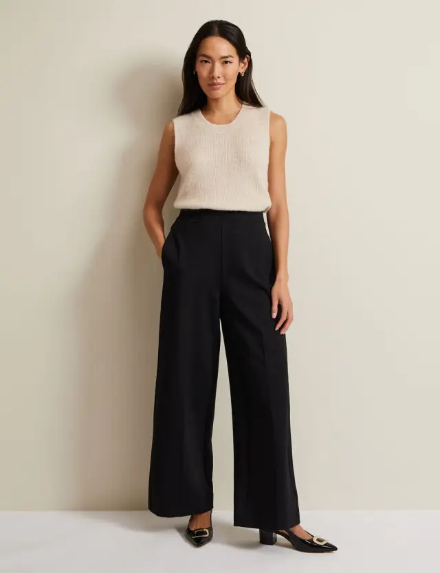 Phase Eight Women's Ponte Wide Leg Trousers 