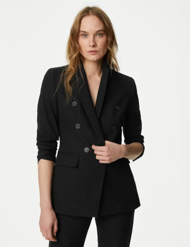 M&S Women's Tailored Double Breasted Blazer 